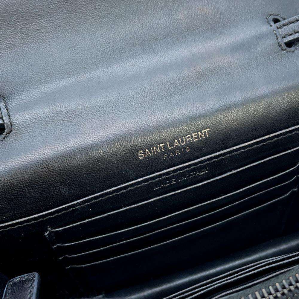 Saint Laurent Python Black Paris Shoulder Bag - image 7